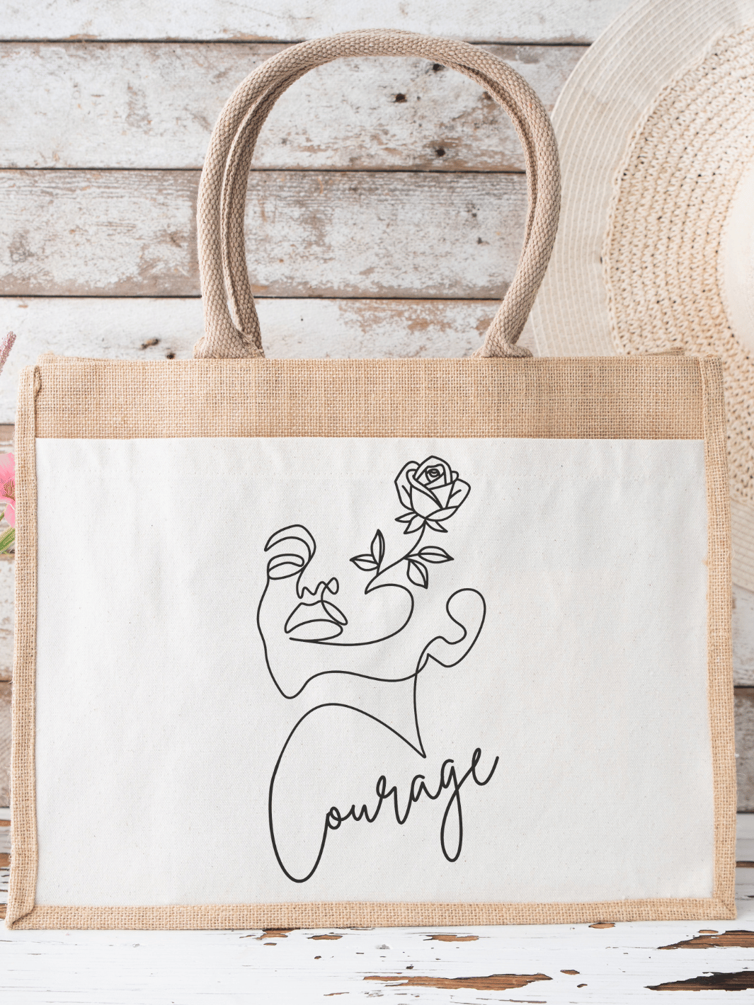 COURAGE Jute Shopper