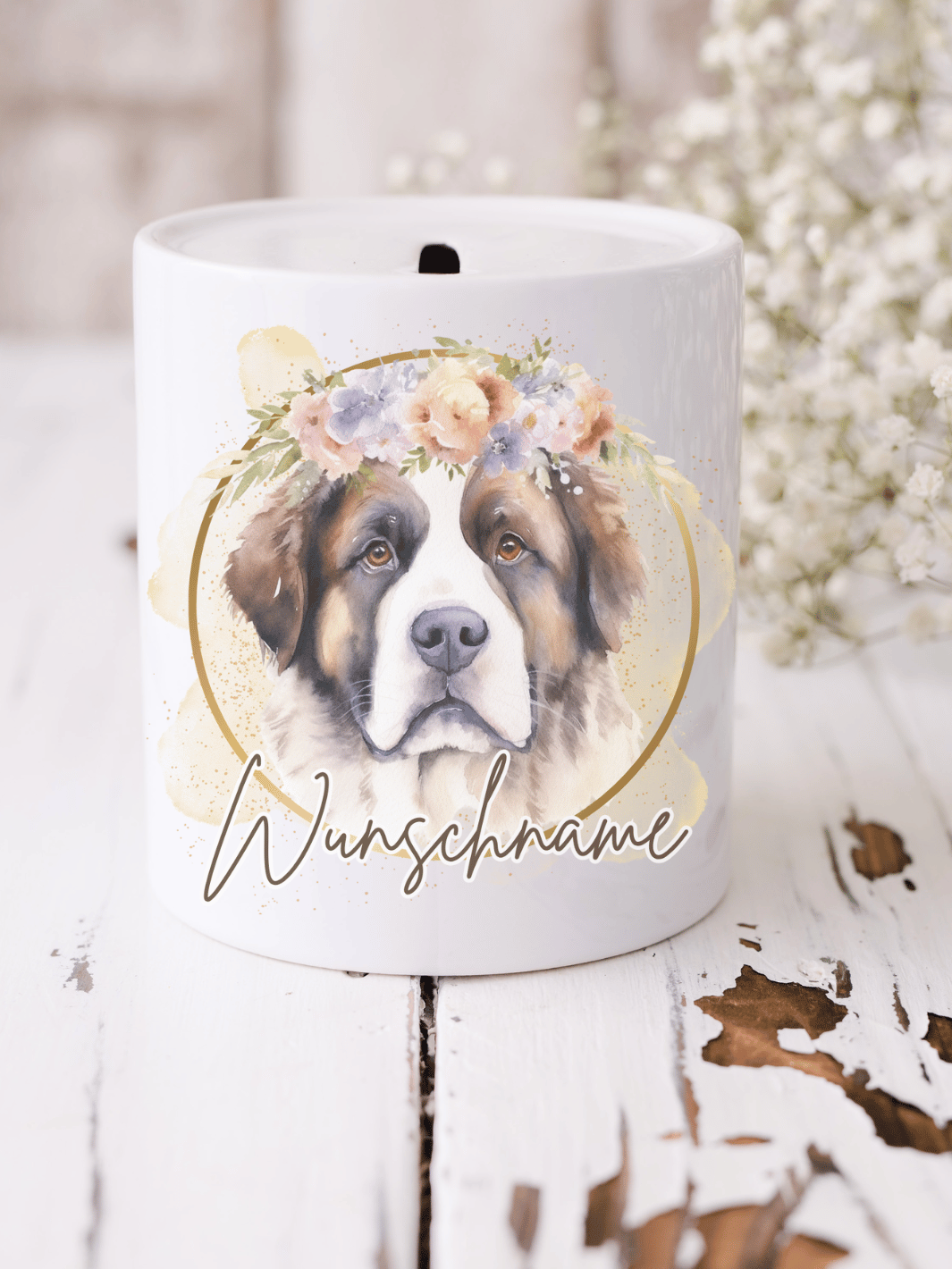 Keramikspardose mit niedlichem Motiv – nachhaltige Sparidee aus hochwertiger Keramik, kleines Geschenk für Kinder und Erwachsene, ideales Accessoire zum Sparen von Münzen und Scheinen, liebevoll illustriert.