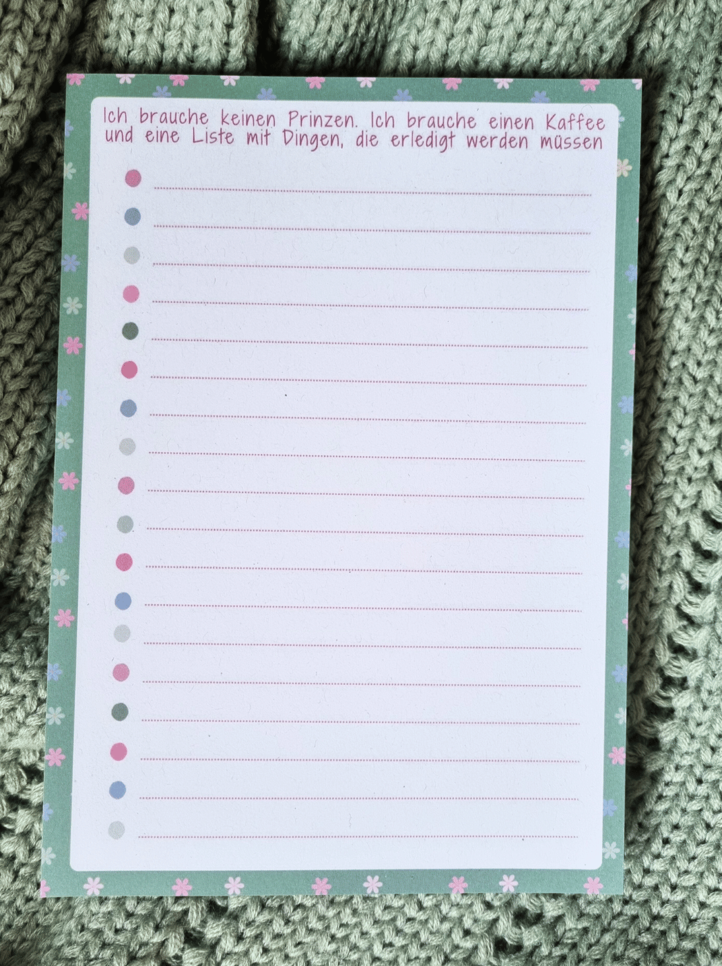 LISTENQUEEN Notizblock DIN A5