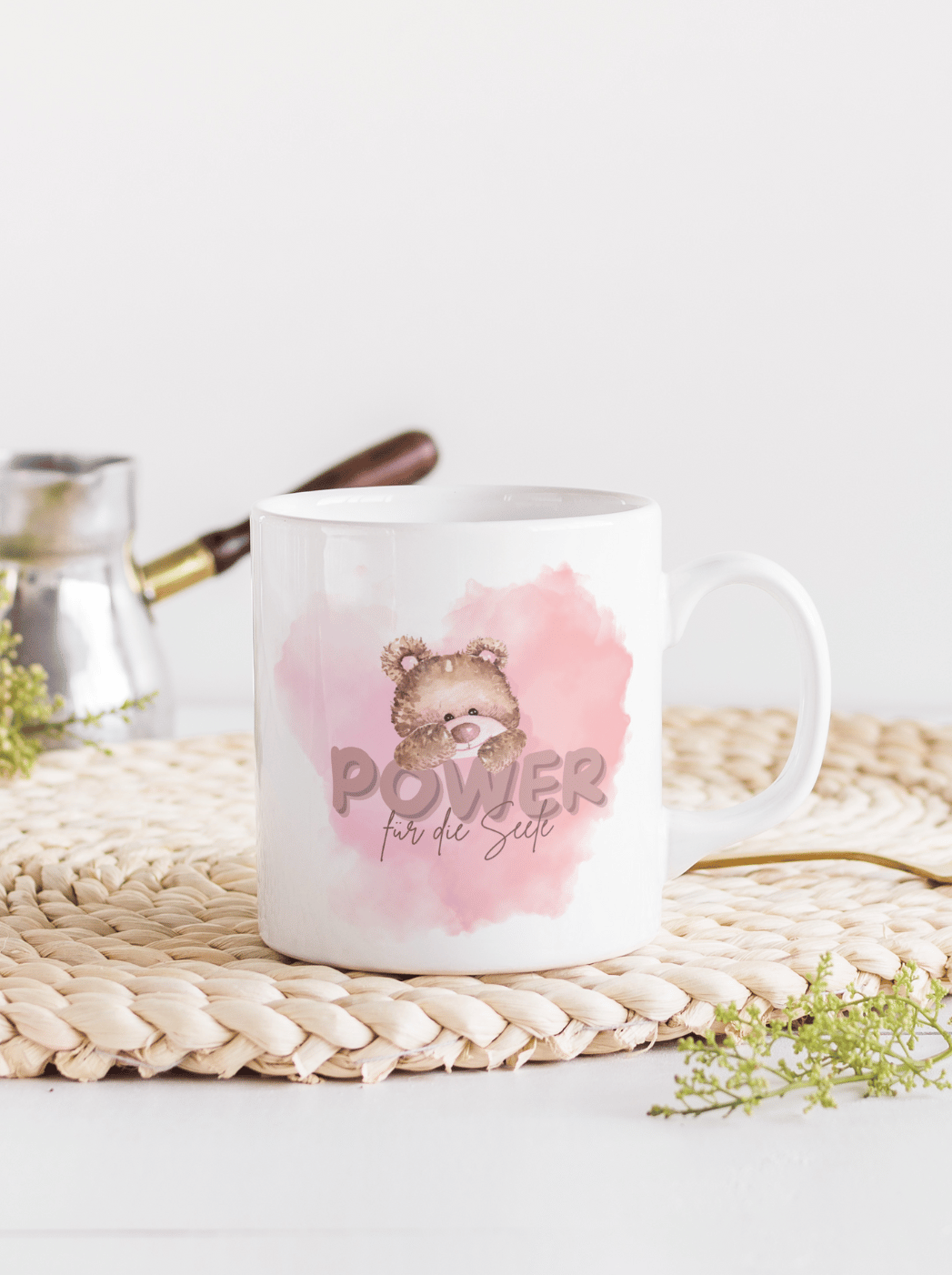 Geschenke für Herz & Seele - ideale Geschenkidee für die Freundin - POWER FÜR DIE SEELE Tasse