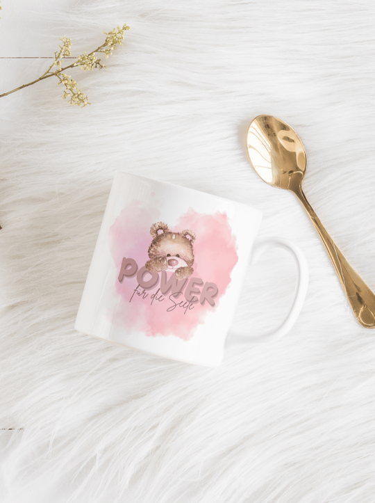 Geschenke für Herz & Seele - ideale Geschenkidee für die Freundin - POWER FÜR DIE SEELE Tasse