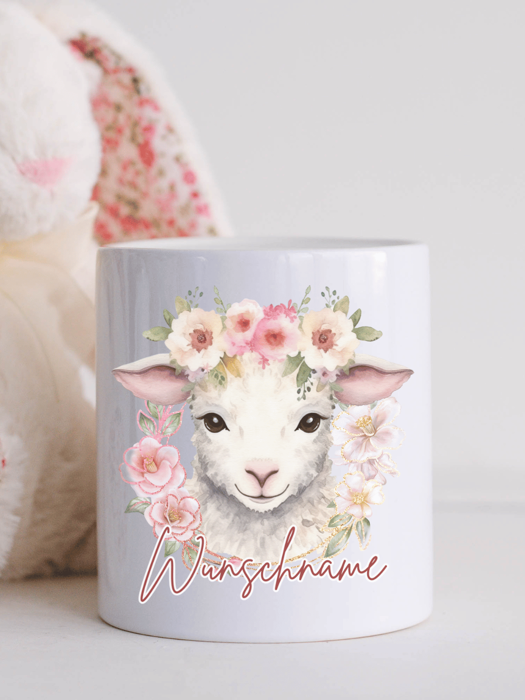 Zarte Spardose mit Aquarell-Schaf – personalisierbar & liebevoll gestaltet. Ein süßes Geschenk für Kinder & Tierliebhaber:innen. Alles auf Anfang 💚 Geschenke für Herz & Seele