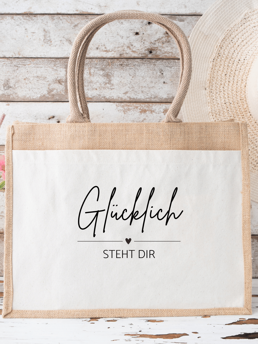 GLÜCKLICH Jute Shopper