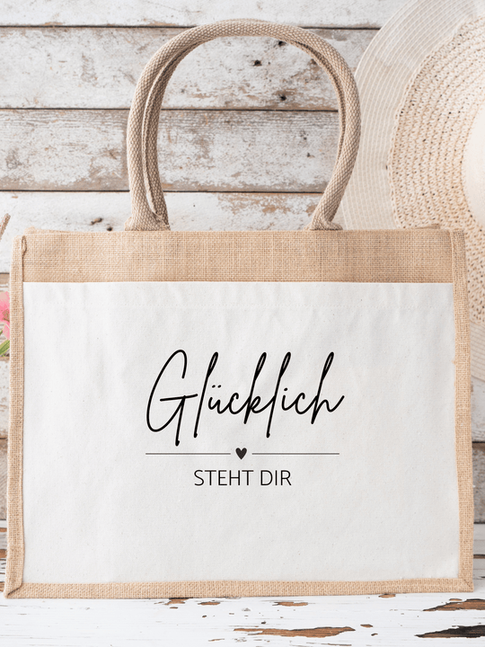 GLÜCKLICH Jute Shopper