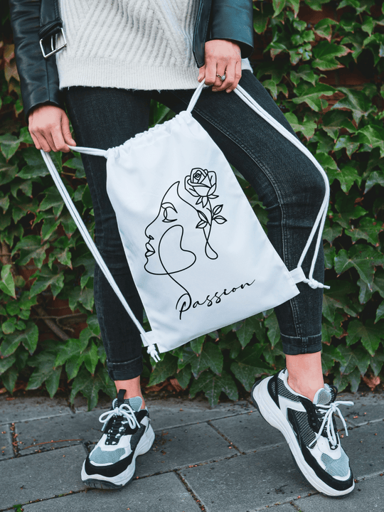 Turnbeutel Biobaumwolle Premium, Motiv Passion