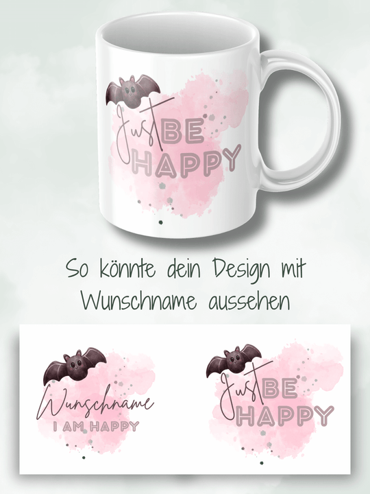 personalisierte Keramiktassen, handgefertigt in Deutschland, individuelles Geschenk für Freundin, nachhaltige Tasse für Kaffee oder Tee, liebevoll gestaltetes Motiv, personalisierbar mit Name