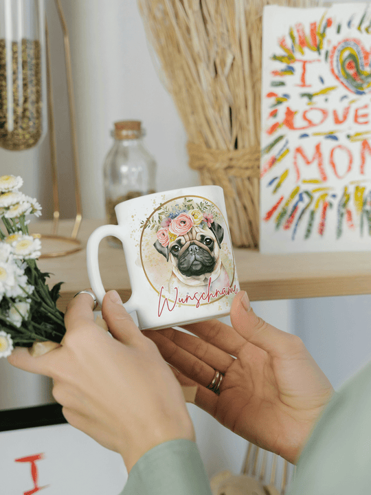 MOPS Tasse - Alles auf Anfang - personalisierte Geschenke für Frauen