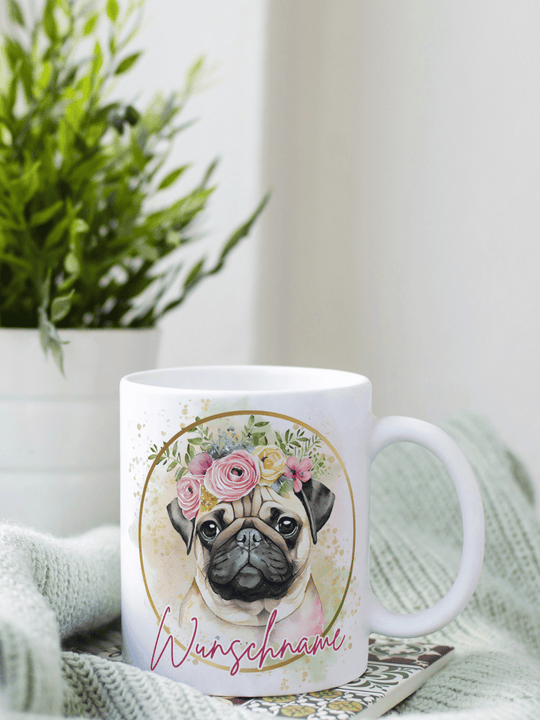 MOPS Tasse - Alles auf Anfang - personalisierte Geschenke für Frauen