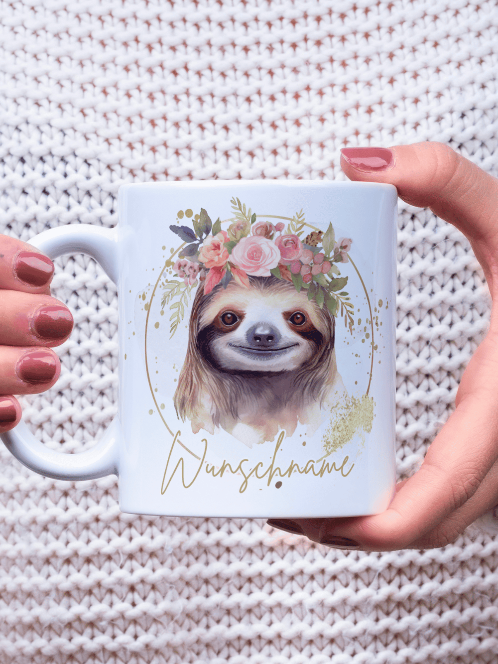 Personalisierbare Keramiktassen, handgefertigt in Deutschland, individuelles Geschenk für Freundin, nachhaltige Tasse für Kaffee oder Tee, liebevoll gestaltetes Motiv, personalisierbar mit Name