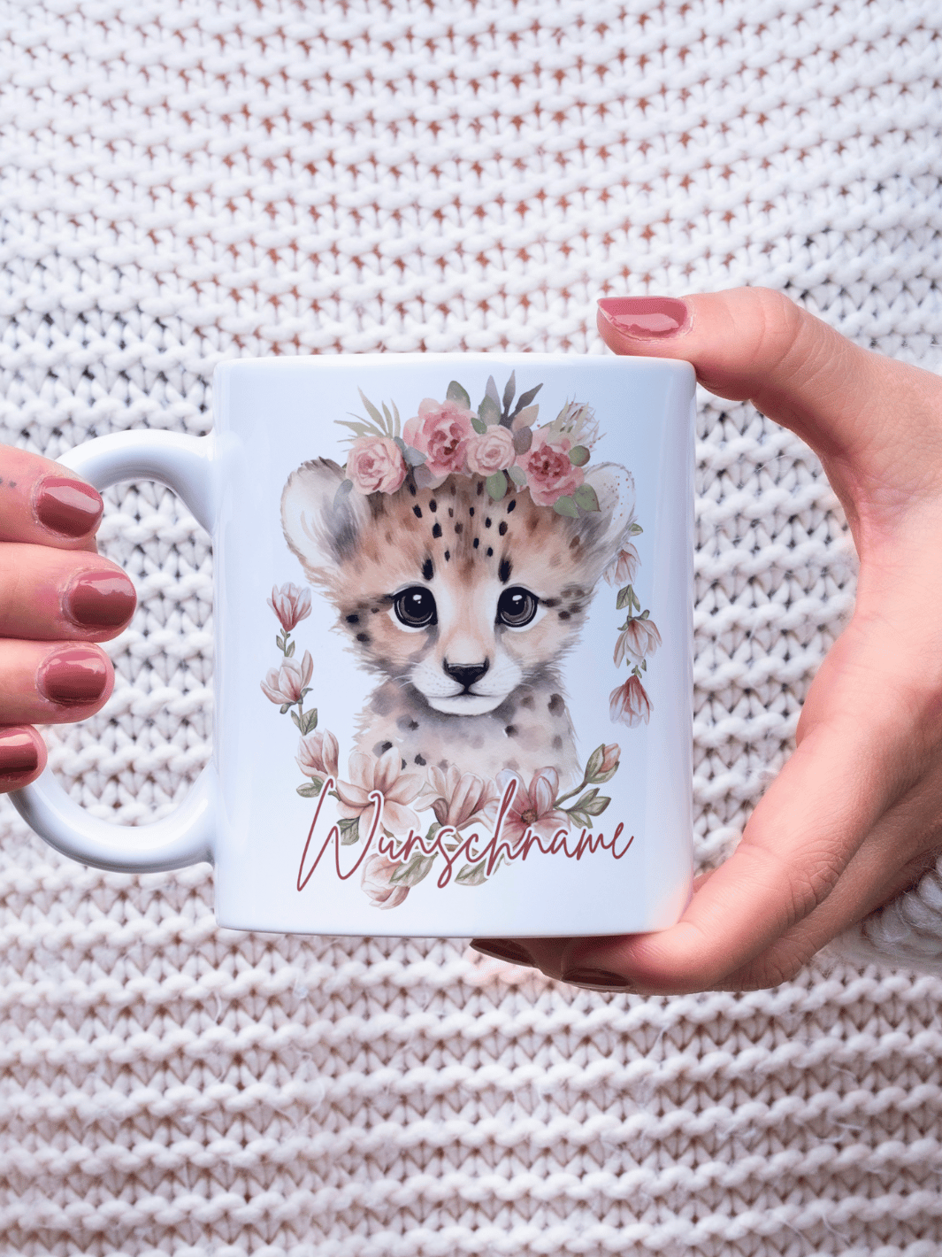 Personalisierbare Keramiktassen, handgefertigt in Deutschland, individuelles Geschenk für Freundin, nachhaltige Tasse für Kaffee oder Tee, liebevoll gestaltetes Motiv, personalisierbar mit Name