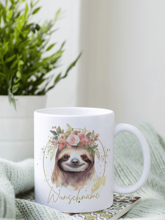 Personalisierbare Keramiktassen, handgefertigt in Deutschland, individuelles Geschenk für Freundin, nachhaltige Tasse für Kaffee oder Tee, liebevoll gestaltetes Motiv, personalisierbar mit Name