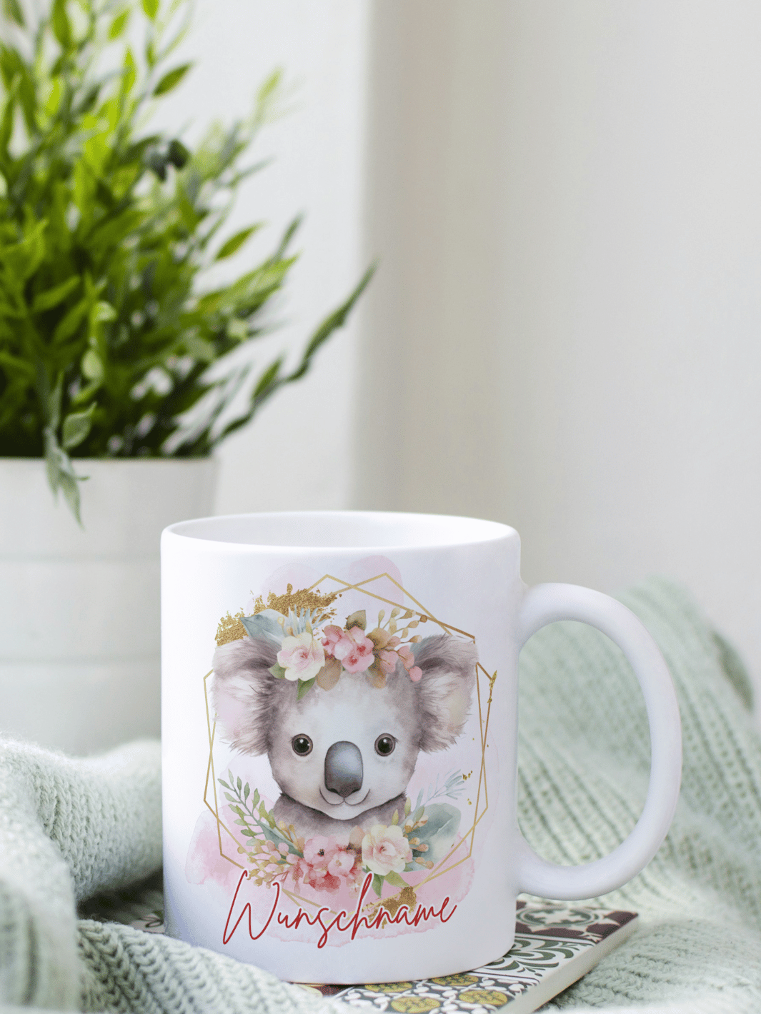 Personalisierbare Keramiktassen, handgefertigt in Deutschland, individuelles Geschenk für Freundin, nachhaltige Tasse für Kaffee oder Tee, liebevoll gestaltetes Motiv, personalisierbar mit Name