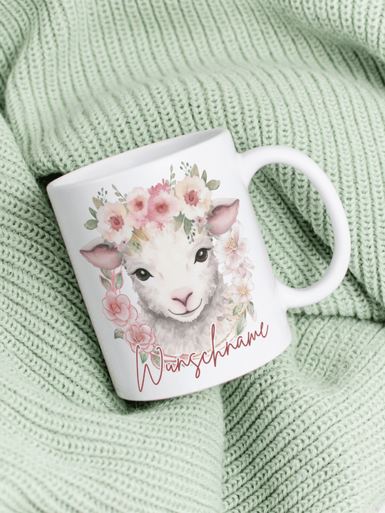 Personalisierbare Keramiktassen, handgefertigt in Deutschland, individuelles Geschenk für Freundin, nachhaltige Tasse für Kaffee oder Tee, liebevoll gestaltetes Motiv, personalisierbar mit Name