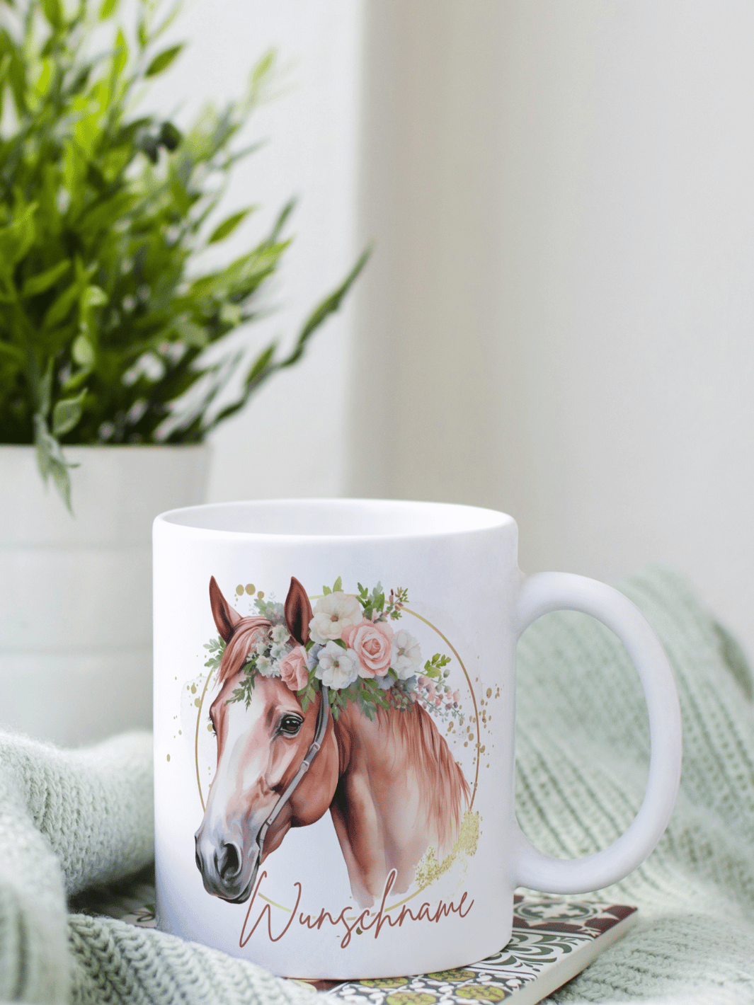 Personalisierbare Keramiktassen, handgefertigt in Deutschland, individuelles Geschenk für Freundin, nachhaltige Tasse für Kaffee oder Tee, liebevoll gestaltetes Motiv, personalisierbar mit Name