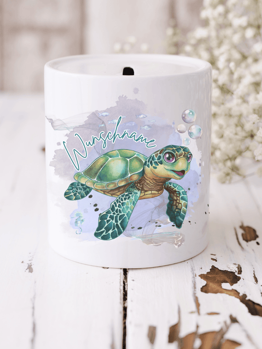 SCHILDKRÖTE Spardose - Alles auf Anfang - personalisierte Geschenke für Frauen