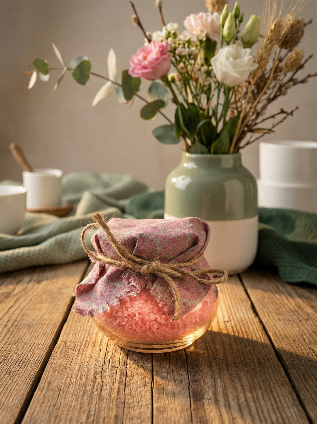 Badesalz Erdbeer-Champagner bei Alles auf Anfang - achtsame Geschenke für Frauen in Bedburg, NRW