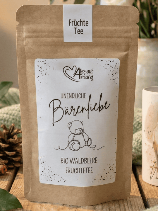 Bärenliebe Bio Waldbeere Früchtetee - achtsame Geschenke für Frauen bei Alles auf Anfang in Bedburg, NRW