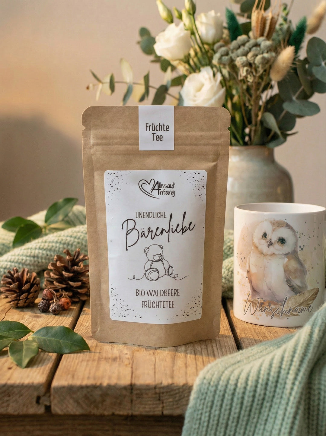 Bärenliebe Bio Waldbeere Früchtetee - achtsame Geschenke für Frauen bei Alles auf Anfang in Bedburg, NRW