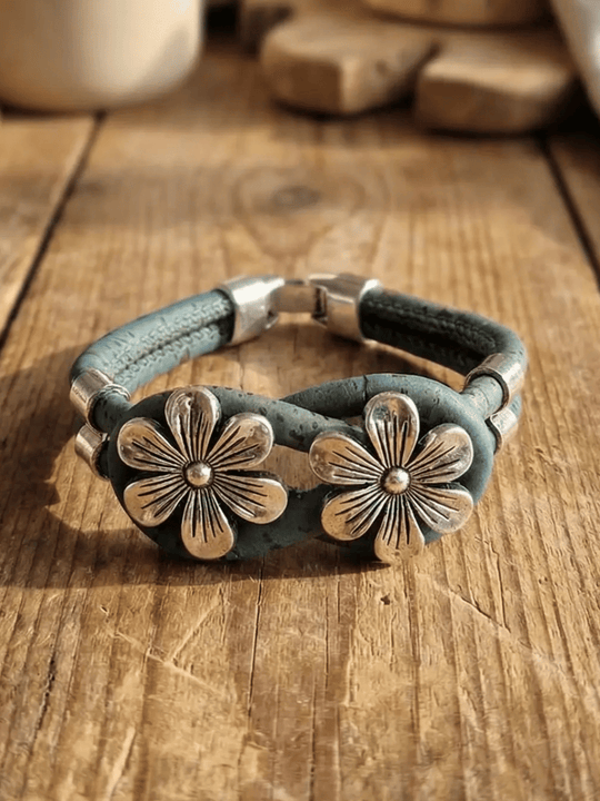 blaues Blumen Korkband - achtsame Geschenke für Frauen bei Alles auf Anfang in Bedburg, NRW