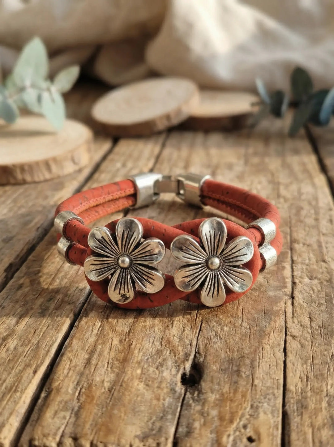 rotes Blumen Korkband - achtsame Geschenke für Frauen bei Alles auf Anfang in Bedburg, NRW