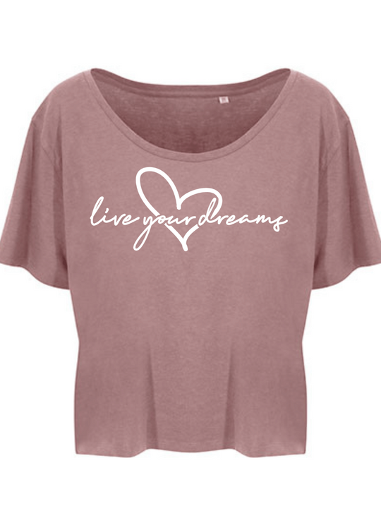 LIVE YOUR DREAMS Damen Crop Top dusty pink