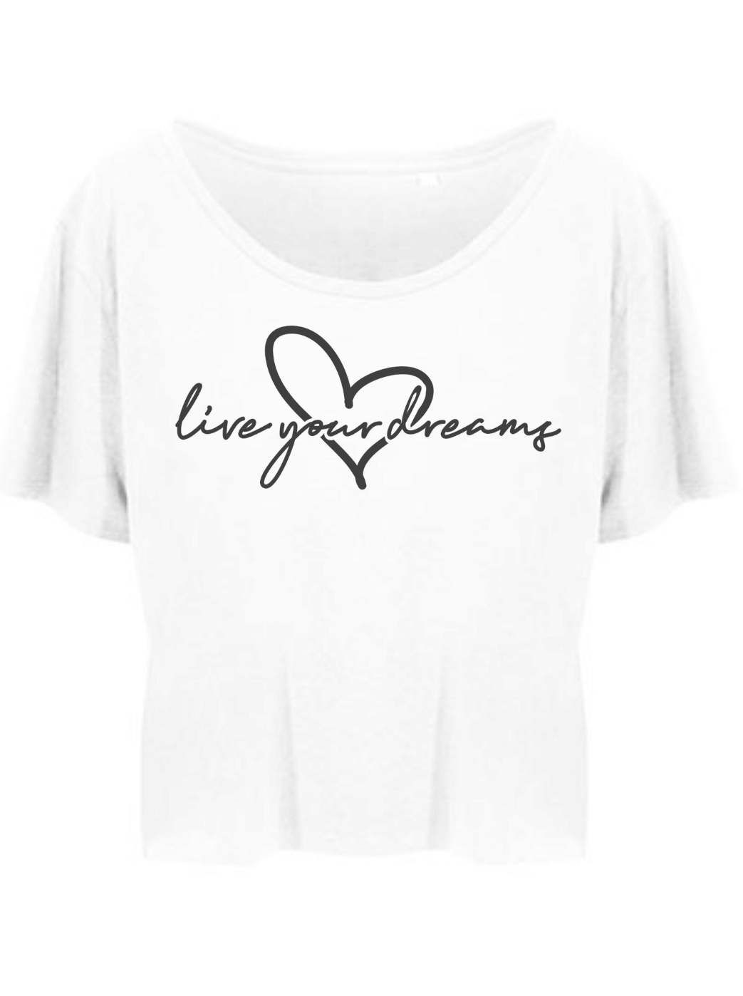 LIVE YOUR DREAMS Damen Crop Top weiß