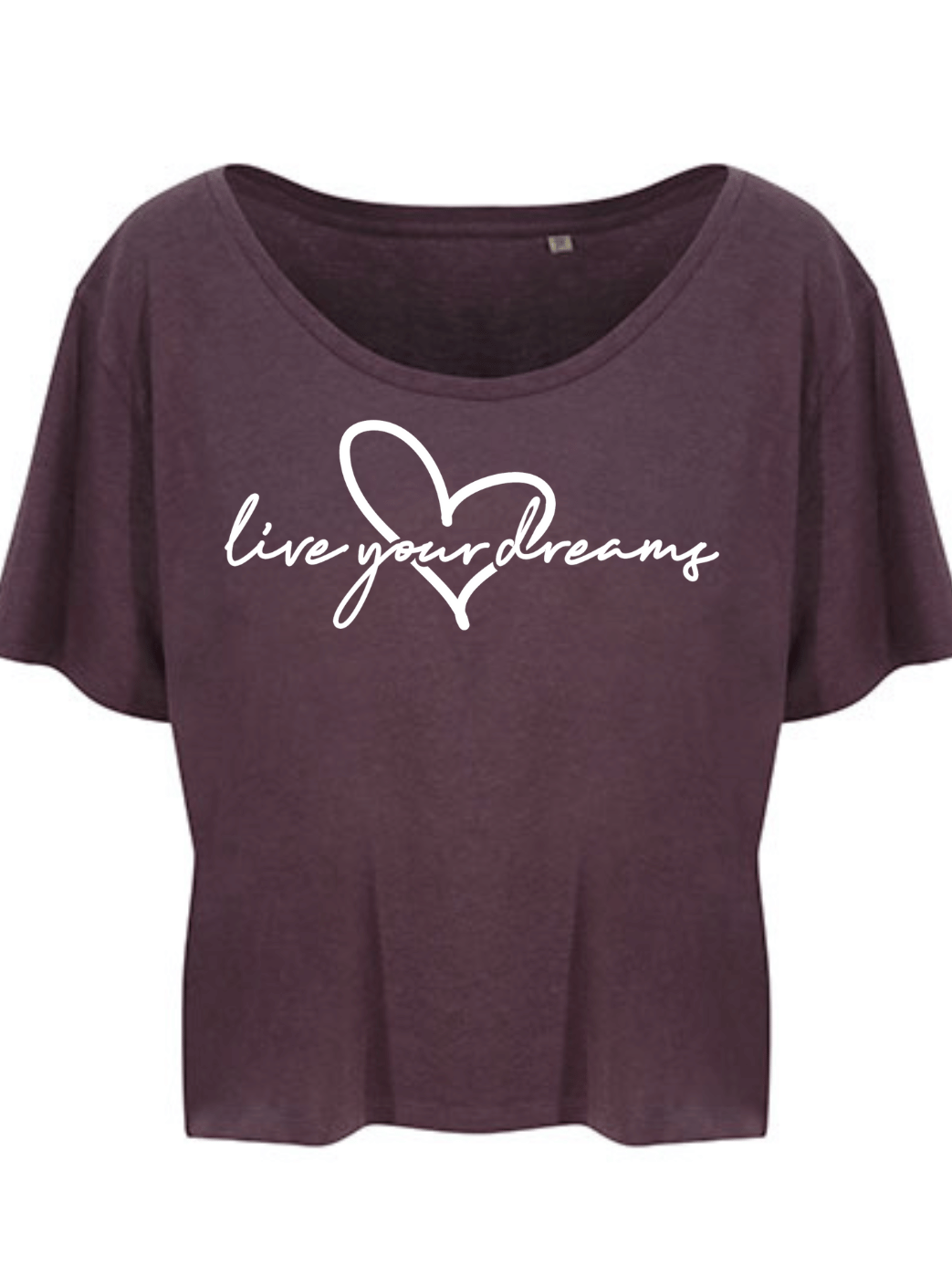 LIVE YOUR DREAMS Damen Crop Top wild mulberry