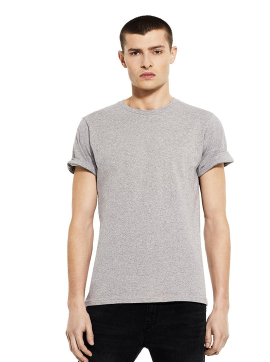 Herren T-Shirt rolled arms slimfit