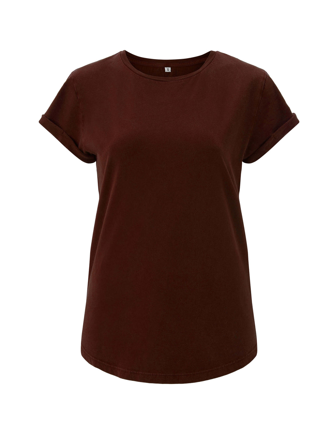 Damen T-Shirt rolled Arms (Auslaufartikel Farbe) burgunderrot