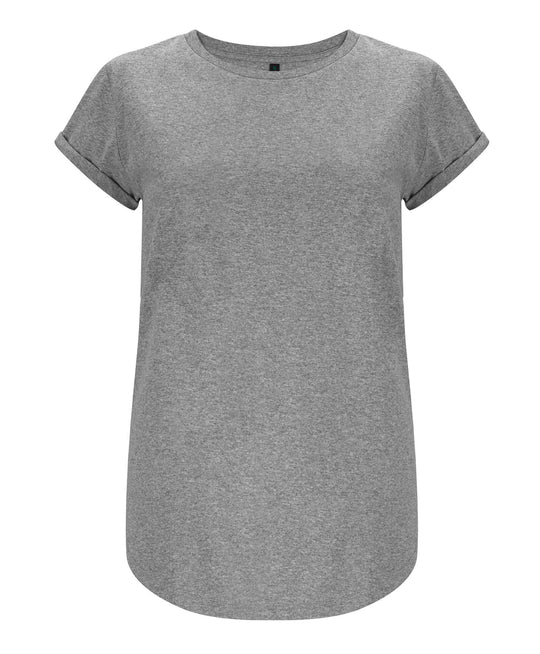 Damen T-Shirt rolled Arms (Auslaufartikel Farbe) graumeliert