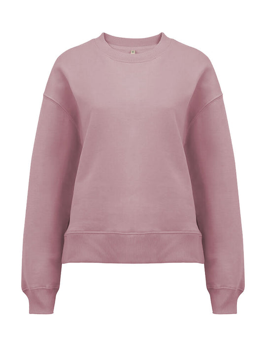 Damen Sweatshirt (Auslaufartikel) dropshoulder purple rose