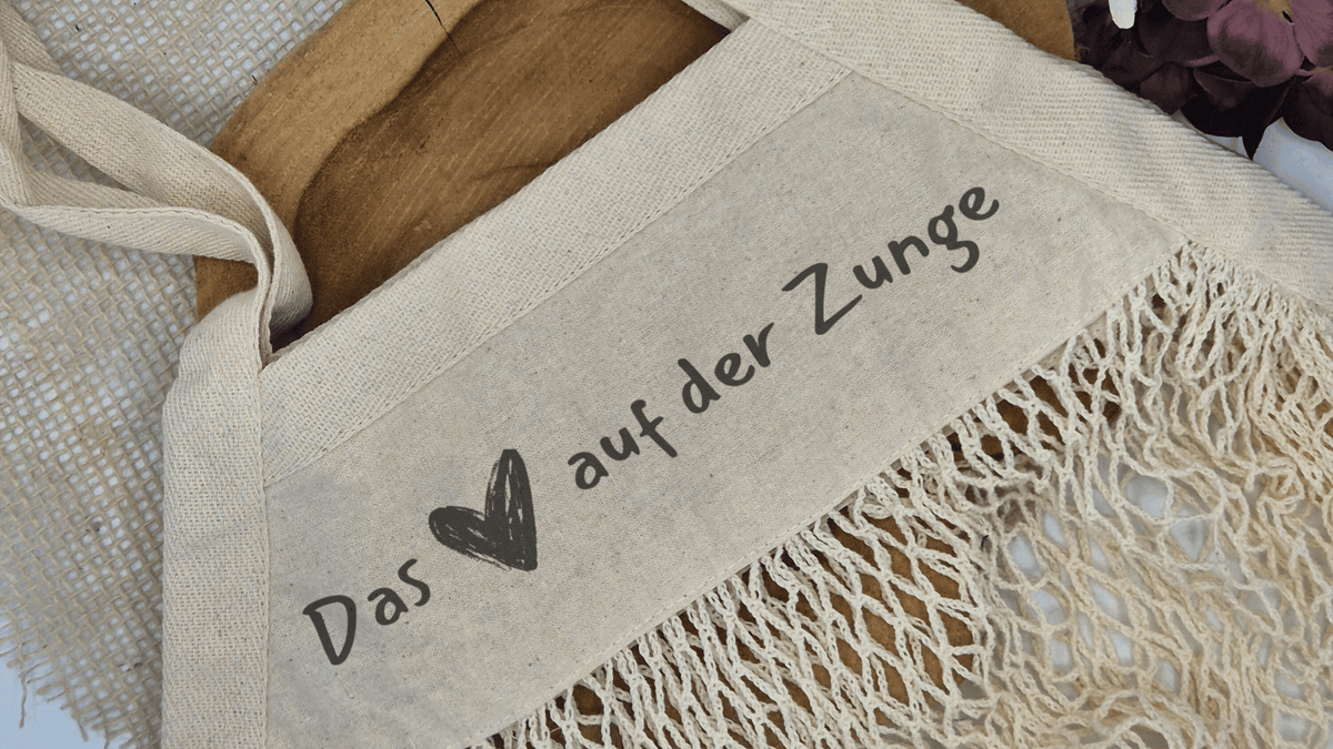 Einkaufsnetz aus 100% Bio-Baumwolle – nachhaltige, wiederverwendbare Tragetasche für Einkäufe und Geschenke aus dem Onlineshop Alles auf Anfang
