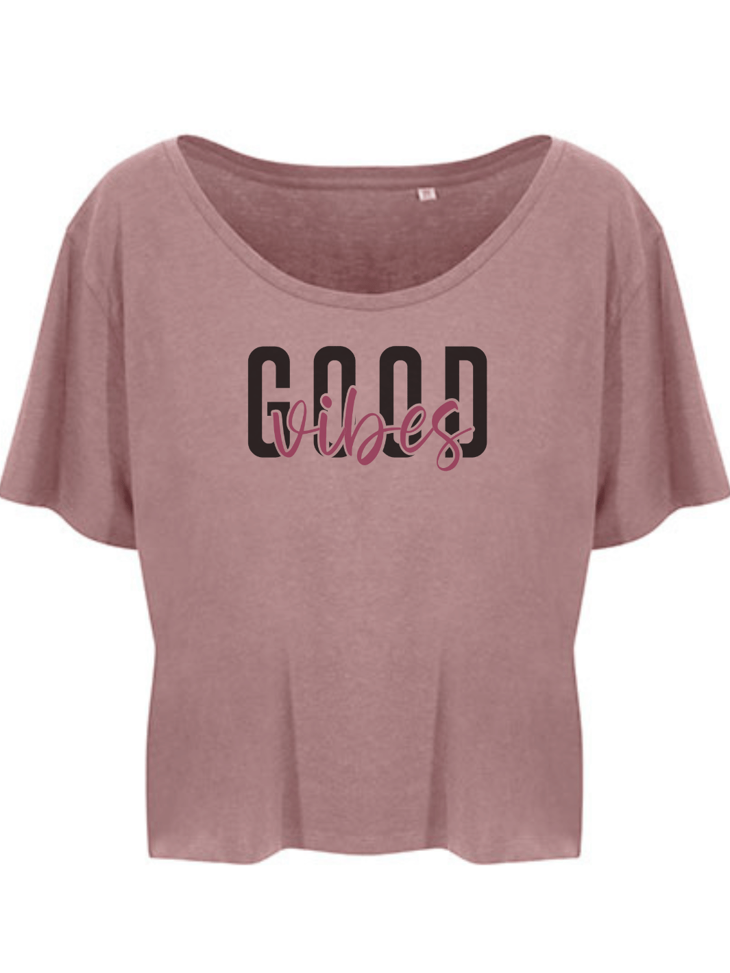 GOOD VIBES Damen Crop Top dusty pink