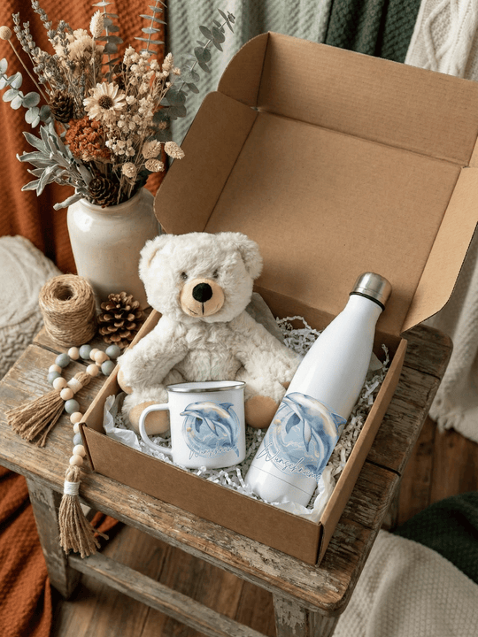 Geschenkbox Seelentier - Delfin. Achtsame Geschenke für Frauen von Alles auf Anfang, Bedburg NRW