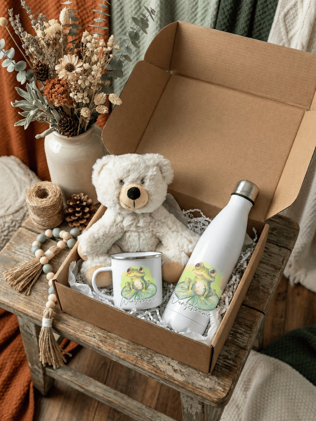 Geschenkbox Seelentier - Frosch. Achtsame Geschenke für Frauen von Alles auf Anfang, Bedburg NRW