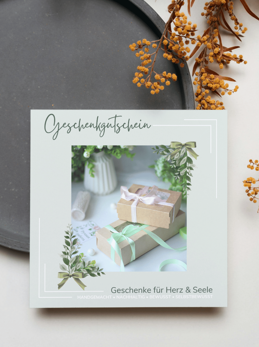 Geschenkgutschein Vorderseite