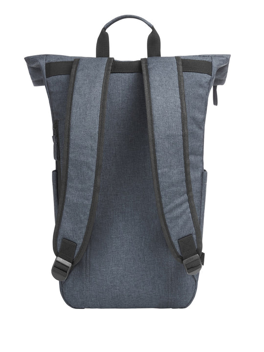 recycelter Roll-Top Rucksack (Musterverkauf) Rückseite