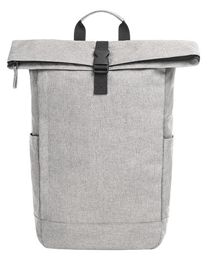 recycelter Roll-Top Rucksack (Musterverkauf) hellgrau