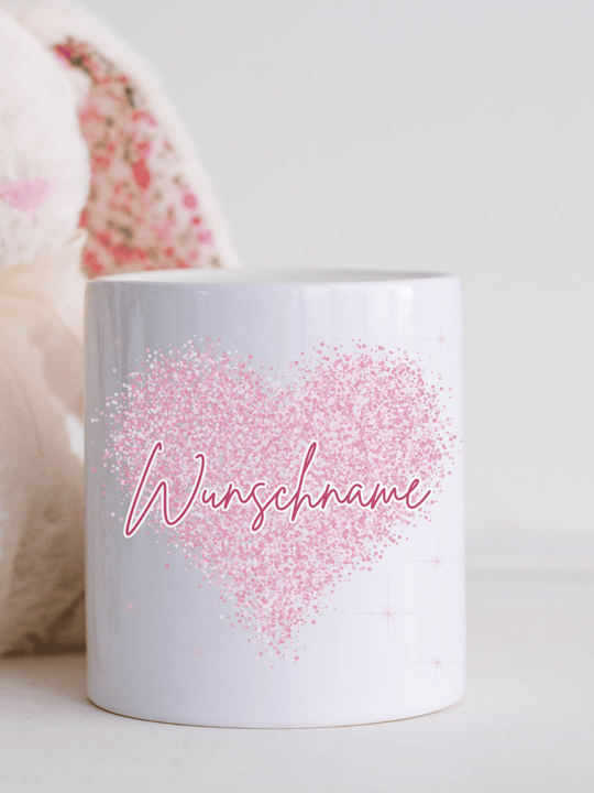 Personalisierte Spardose mit Herz und Name – Geschenk für Frauen, Zeichen für Nähe, Wertschätzung & Herzenswünsche