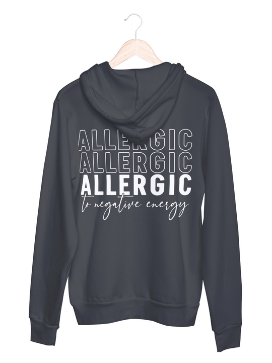 ALLERGIC Unisex Hoodie slimfit asphalt