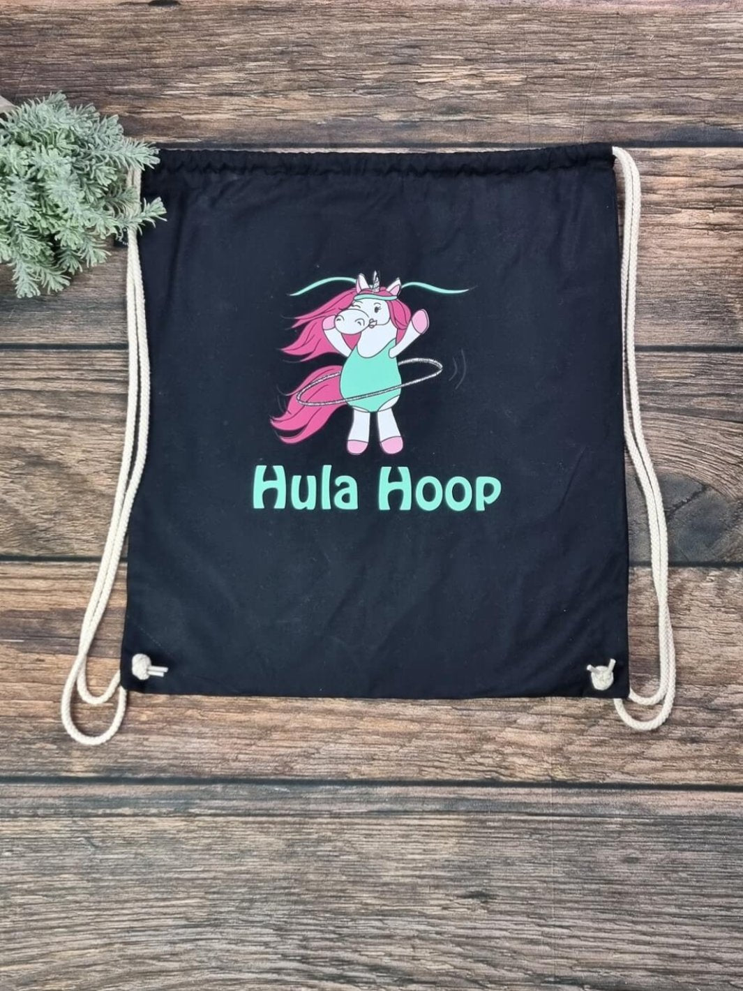 Turnbeutel BioBaumwolle Hula hoop