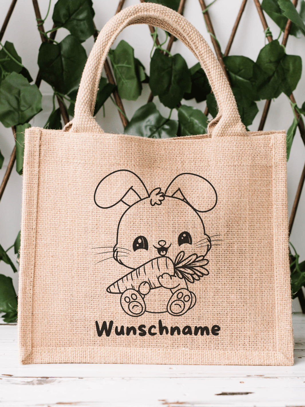 HAST DU MÖHRCHEN Jute Tasche (personalisierbar)