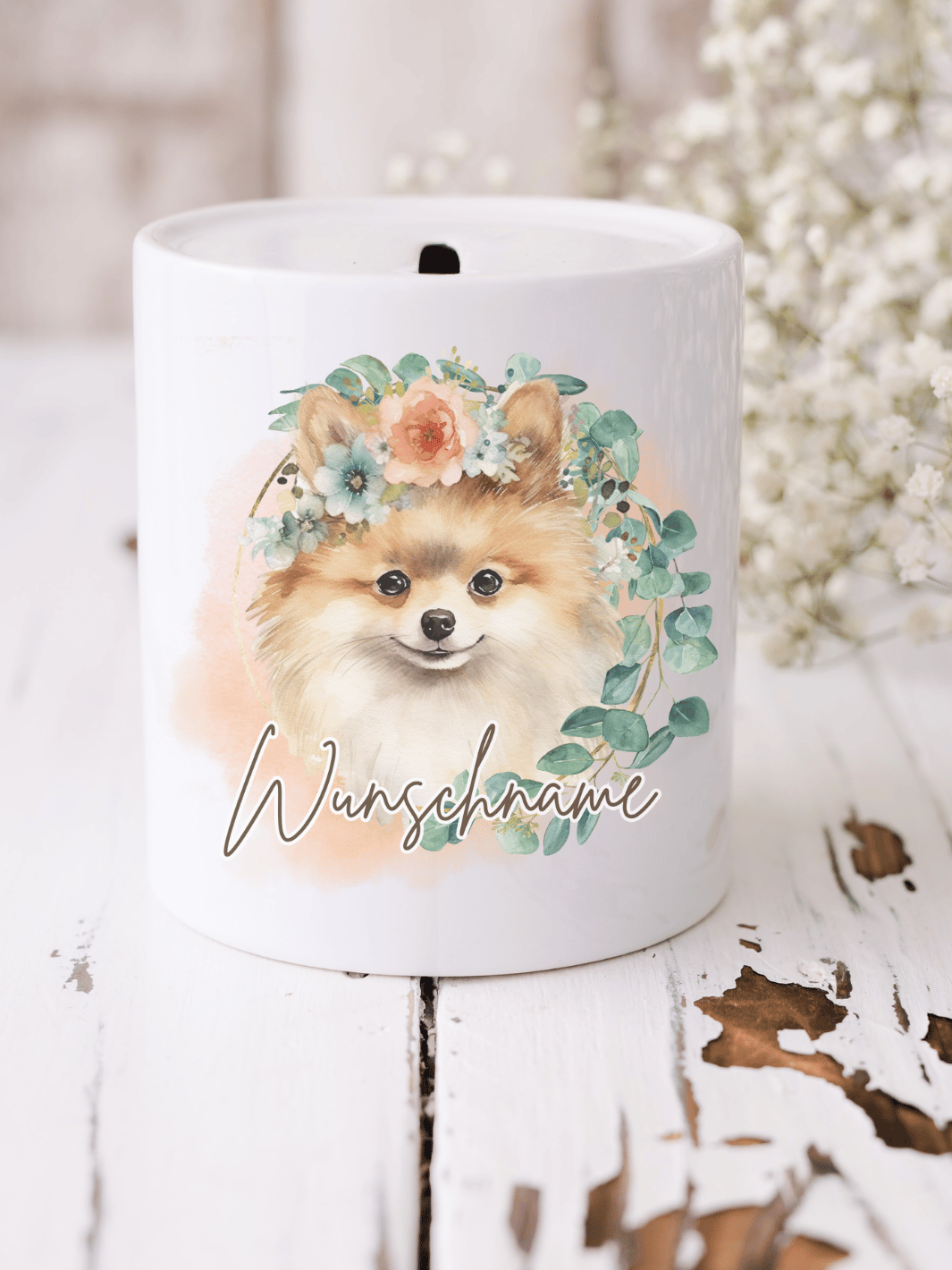Keramikspardose mit niedlichem Motiv – nachhaltige Sparidee aus hochwertiger Keramik, kleines Geschenk für Kinder und Erwachsene, ideales Accessoire zum Sparen von Münzen und Scheinen, liebevoll illustriert.