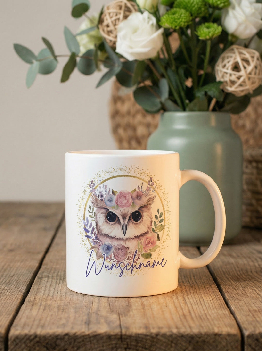 Keramikspardose Eule - achtsame Geschenke für Frauen bei Alles auf Anfang in Bedburg, NRW