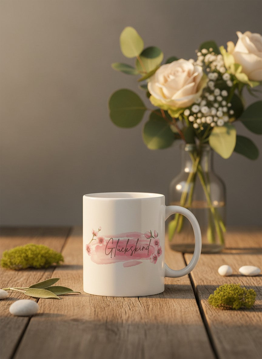 Keramiktasse Glückskind - achtsame Geschenke für Frauen bei Alles auf Anfang, Bedburg NRW