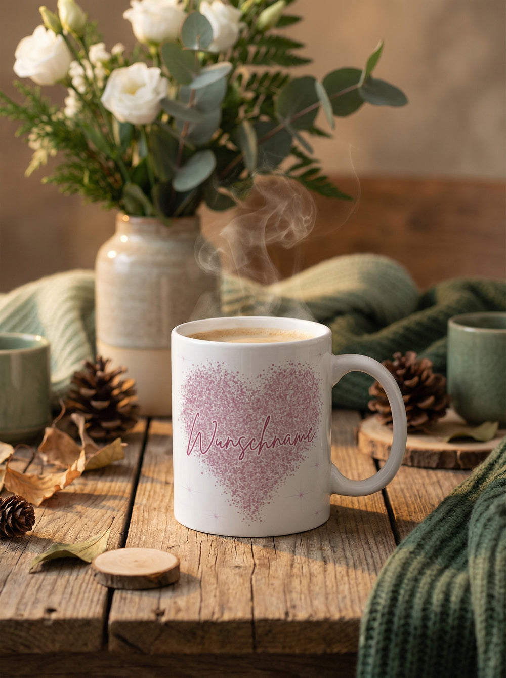 Keramiktasse Herz - achtsame Geschenke für Frauen bei Alles auf Anfang, Bedburg NRW