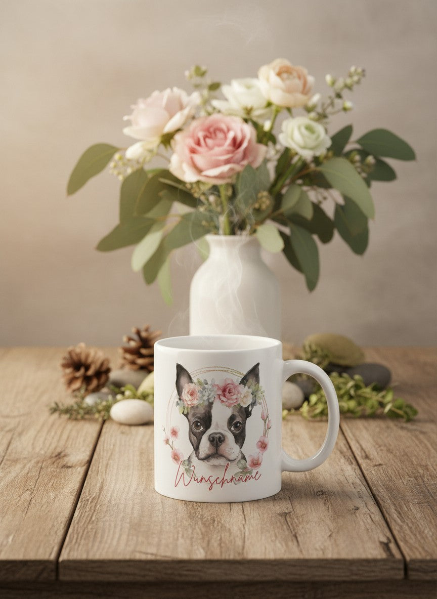 Keramiktasse Hund - achtsame Geschenke für Frauen bei Alles auf Anfang, Bedburg NRW