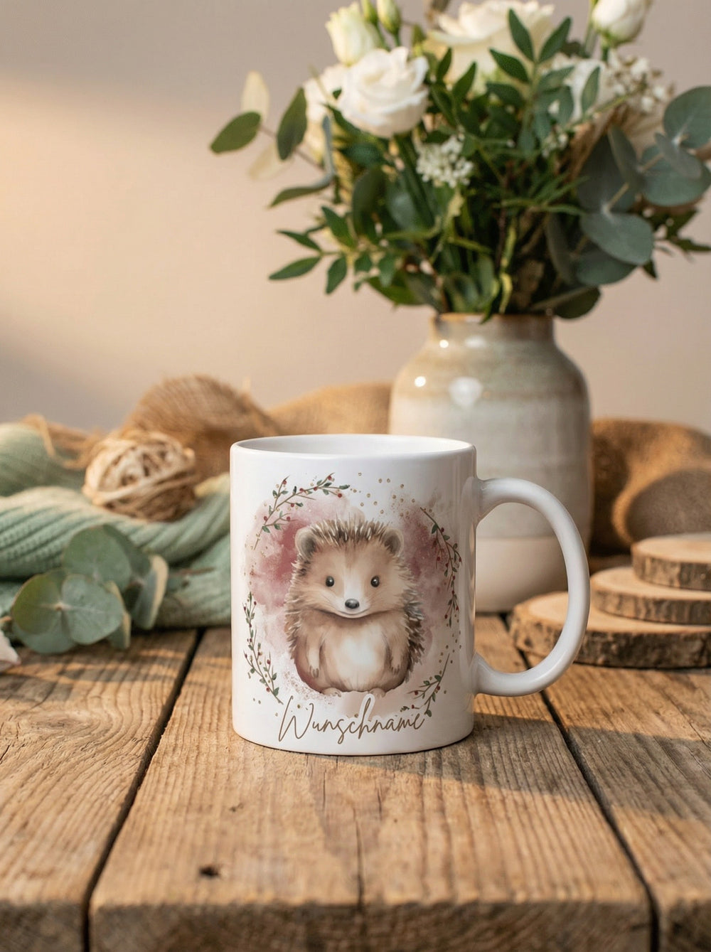 Keramiktasse Igel - achtsame Geschenke für Frauen bei Alles auf Anfang, Bedburg NRW