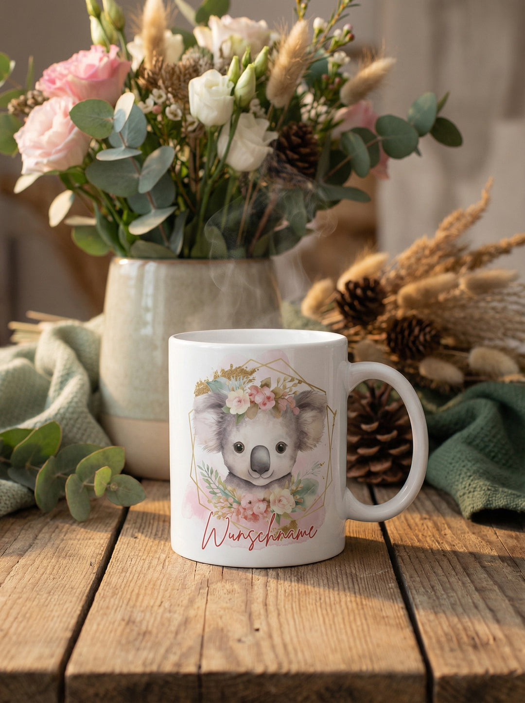 Keramiktasse Koala - achtsame Geschenke für Frauen bei Alles auf Anfang, Bedburg NRW