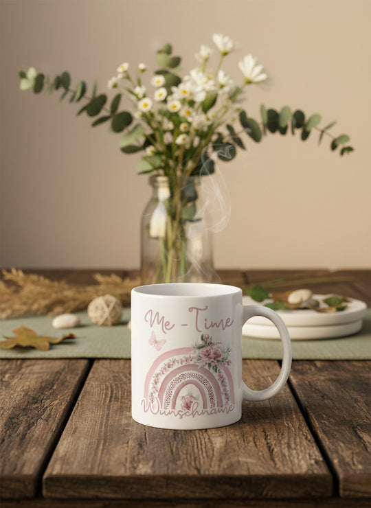 Keramiktasse Me-Time personalisierbar - Geschenk für Frauen bei Alles auf Anfang in Bedburg, NRW